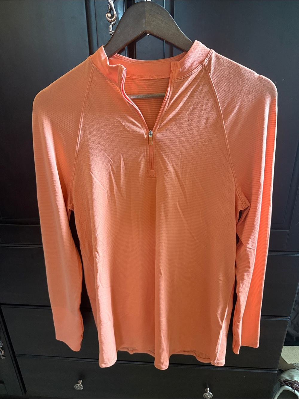 Lululemon swiftly relaxed long length half zip sz 6